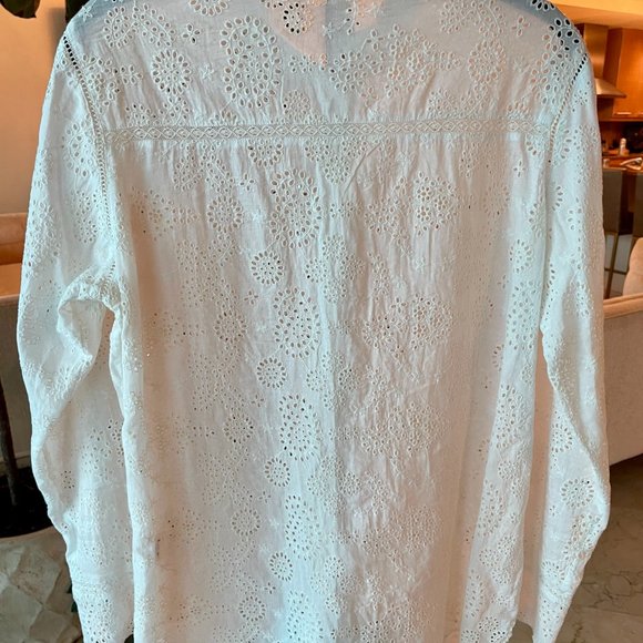 Zadig and Voltaire off white button down blouse S - Picture 6 of 7